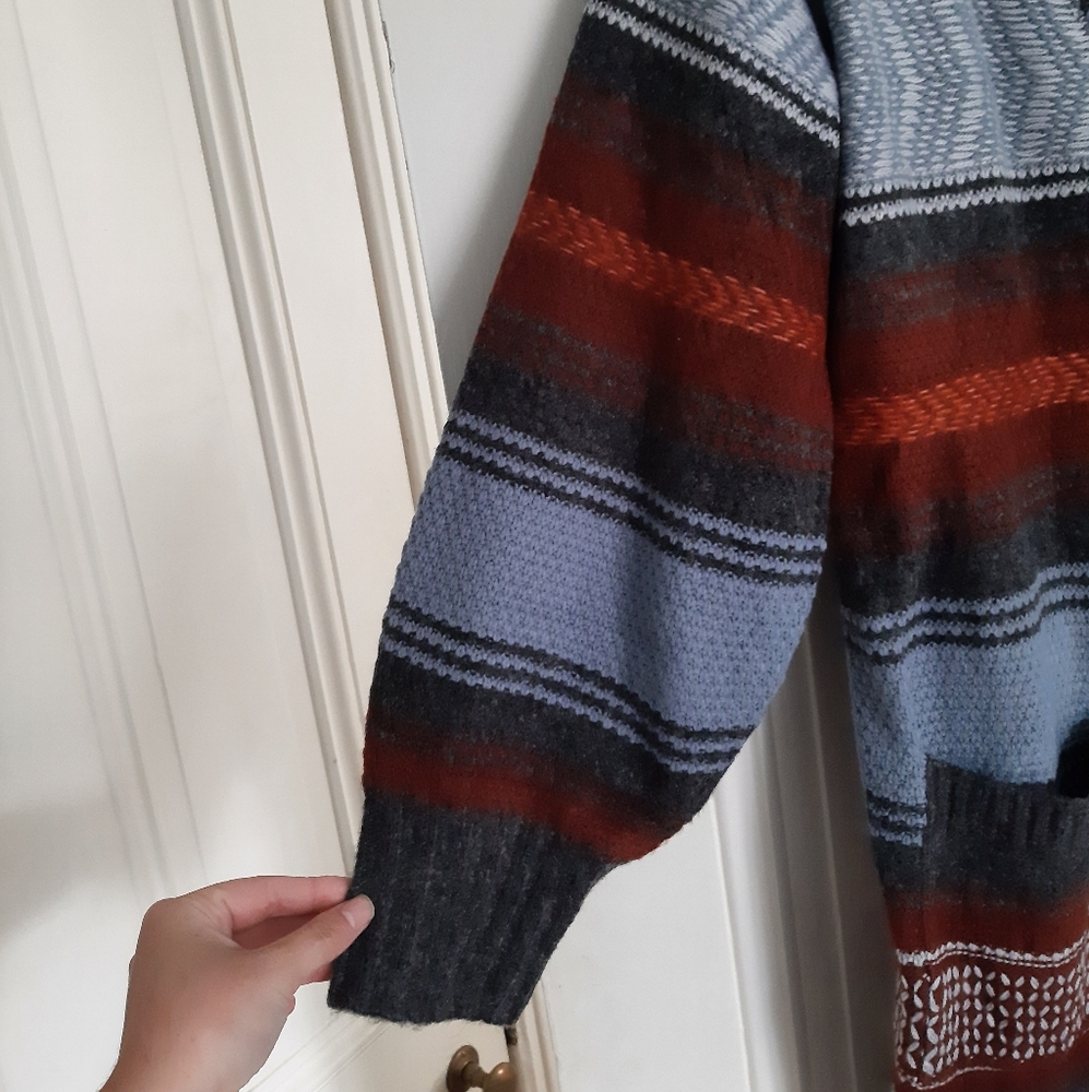 Ana Long Patterned Cardigan - Picture 3 of 6